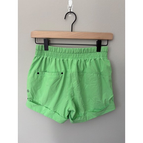 Lululemon Spring Break Away 3” Shorts Swift Drawstring Green Mid-Rise Size 4 - Picture 5 of 10